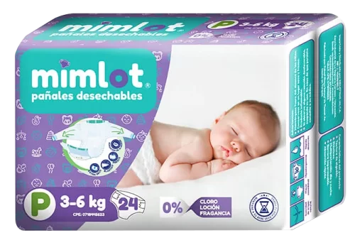 PANALES DE BEBE MIMLOT TALLA P