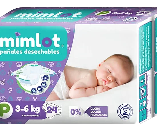 PANALES DE BEBE MIMLOT TALLA P