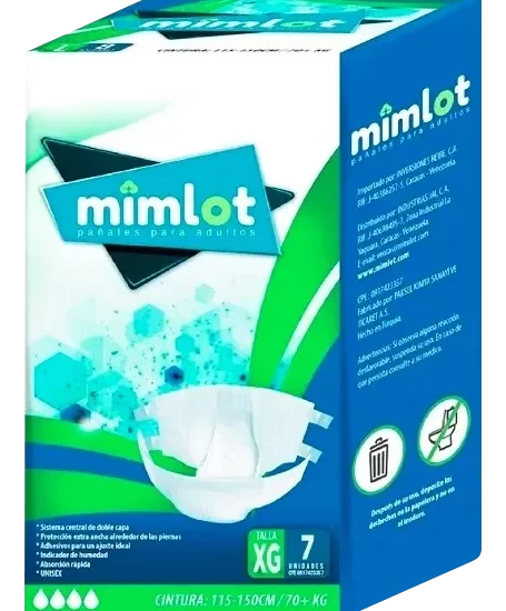 PANALES MIMLOT PARA ADULTOS TALLA XG