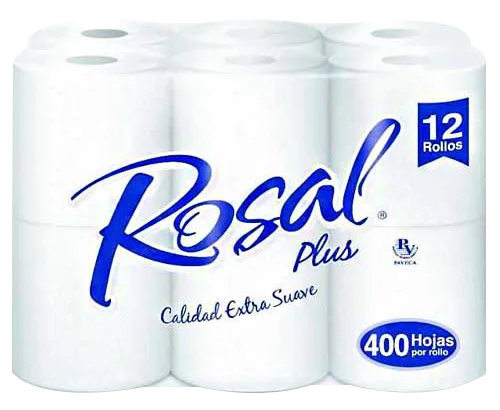 Papel Higienico Rosal Plus – 12 rollos x 400 hojas AZUL