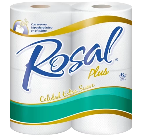 Papel higienico Rosal Plus – 4 rollos x 215 hojas VERDE