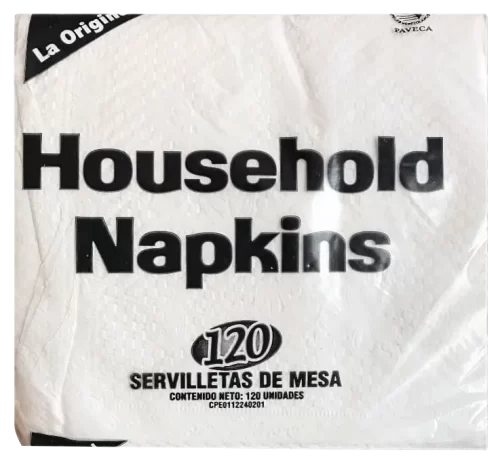 SERVILLETAS HOUSEHOLD NAPKINS 120 Servilletas