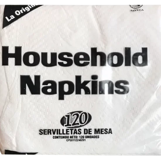 SERVILLETAS HOUSEHOLD NAPKINS 120 Servilletas