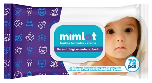 Toallitas humedas Mimlot crema