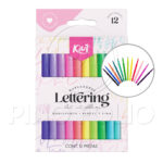 MARCADORES LETTERING KIUT DOBLE PUNTA (12 UND)