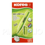 RESALTADOR KORES VERDE (SET DE 12 UND)