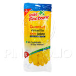GUANTES DOMÉSTICOS MAS FACTORY (1 PAR AMARILLO) (S)