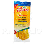 GUANTES DOMÉSTICOS MAS FACTORY (1 PAR AMARILLO) (L)