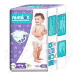 PAÑALES DE BEBE MIMLOT (TALLA XXG) (6 PAQ. – 18 UND)
