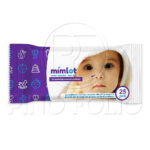 TOALLAS HUMEDAS MIMLOT CREMA (12 PAQ. – 25 TOALLAS)