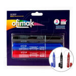 MARCADOR PERMANENTE OFIMAK (TRIPACK NEGRO, AZUL, ROJO)