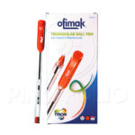BOLIGRAFO ROJO TRION OFIMAK (EMPAQUE 12 UND)
