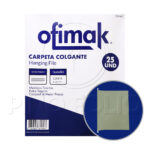 CARPETAS COLGANTES TAMAÑO CARTA (PAQUETE DE 25 UND)