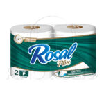 PAPEL HIGIENICO ROSAL PLUS (24 PAQ. 2 ROLLOS – 215 HOJAS)
