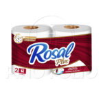 PAPEL HIGIENICO ROSAL PLUS (24 PAQ. 2 ROLLOS – 300 HOJAS)