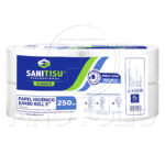 HIGIENICO INSTITUCIONAL SANITISU PROFESIONAL CLASICO 9" (4 ROLLOS - 250MT C/U)