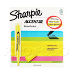RESALTADOR ACCENT 3D SHARPIE AMARILLO (SET DE 12 UND)