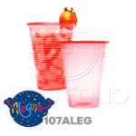 VASOS PLASTICOS DESECHABLES ZUPLA ALEGRIA (COLORES SURTIDOS) (10 ONZAS-25UND)
