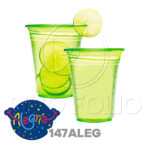 VASOS PLASTICOS DESECHABLES ZUPLA ALEGRIA (COLORES SURTIDOS) (14 ONZAS-25UND)