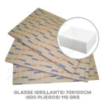 RESMA GLASSE (BRILLANTE) 70X100CM (115GRS - 500 PLIEGOS)